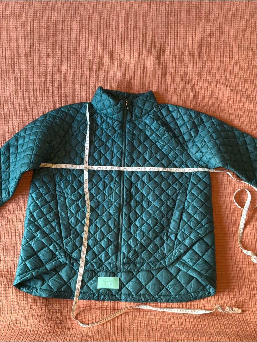 Athleta Women’s Teal Quilted Puffer Jacket
